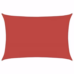 vidaXL Vela Parasole 160 g/m² Rossa 3,5x5 m in HDPE - Vista aggiuntiva 2