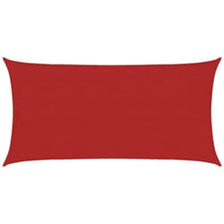 Vela Parasole 160 g/m² Rossa 4x7 m in hdpe - Vidaxl