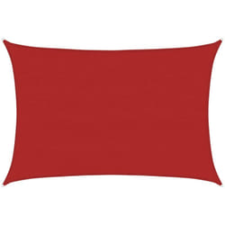 Vidaxl - Vela Parasole 160 g/m² Rossa 5x6 m in hdpe 355195