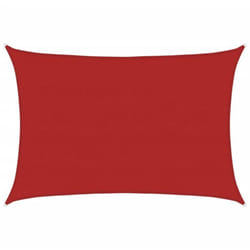 Vela Parasole 160 g/m² Rosso 5x7 m in hdpe - Vidaxl