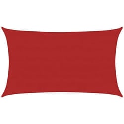 Vidaxl - Vela Parasole 160 g/m² Rossa 5x8 m in hdpe 452390