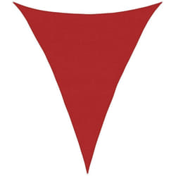 Vidaxl - Vela Parasole 160 g/m² Rossa 4x5x5 m in hdpe 426984