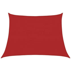 Vela Parasole, Vele ombreggianti 160 g/m² Rossa 4/5x3 m in hdpe Vidaxl