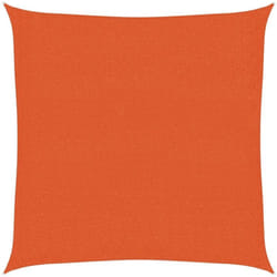 Vela Parasole 160 g/m² Arancione 3x3 m in hdpe Vidaxl 107117