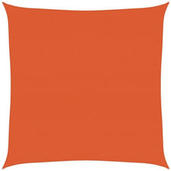 Vela Parasole 160 g/m² Quadrata Arancione 7x7 m in hdpe Vidaxl 312581