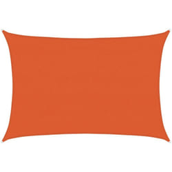 Vidaxl - Vela Parasole 160 g/m² Arancione 3,5x5 m in hdpe 252944
