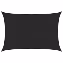 vidaXL Vela Parasole 160 g/m² Nera 2x2,5 m in HDPE - Vista aggiuntiva 2