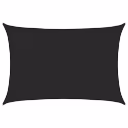 vidaXL Vela Parasole 160 g/m² Nera 2,5x4 m in HDPE - Vista aggiuntiva 2