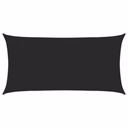 vidaXL Vela Parasole 160 g/m² Nera 2,5x5 m in HDPE - Vista aggiuntiva 2