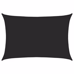 vidaXL Vela Parasole 160 g/m² Nera 3,5x5 m in HDPE - Vista aggiuntiva 2