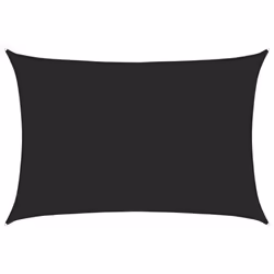 vidaXL Vela Parasole 160 g/m² Nera 4x5 m in HDPE - Vista aggiuntiva 2