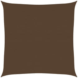 Vela Parasole 160 g/m² Marrone 7x7 m in HDPE vidaXL612046
