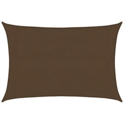 Vidaxl - Vela Parasole 160 g/m² Marrone 3x4 m in hdpe 960628