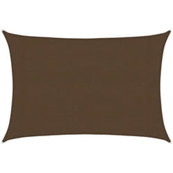Vela Parasole, Vele ombreggianti 160 g/m² Marrone 3x4, 5 m in hdpe Vidaxl