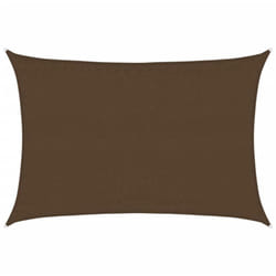Vela Parasole, Vele ombreggianti 160 g/m² Marrone 3, 5x4, 5 m in hdpe Vidaxl