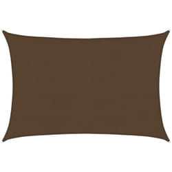 Vidaxl - Vela Parasole 160 g/m² Marrone 5x6 m in hdpe 872028