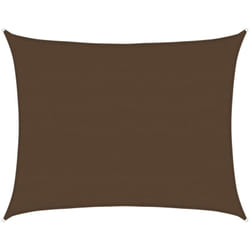Vidaxl - Vela Parasole 160 g/m² Marrone 6x7 m in hdpe 867987