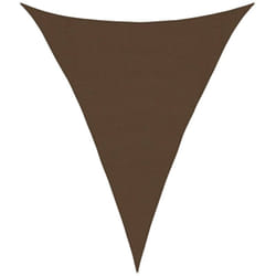 Vela Parasole, Vele ombreggianti 160 g/m² Marrone 3x4x4 m in hdpe Vidaxl