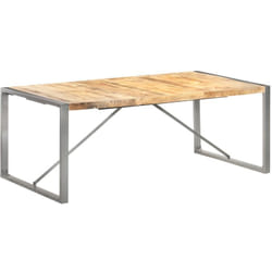Tavolo da Pranzo, Tavolo da Cucina 200x100x75cm in Legno Massello di Mango Grezzo vidaXL 95578