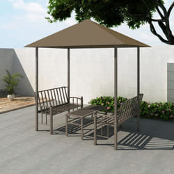 Vidaxl - Padiglione Giardino Tavolo e Panche 2,5x1,5x2,4m Talpa 180 g/m² 52983