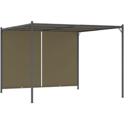 Vidaxl - Gazebo da Giardino con Tetto Retrattile 3x3 m Talpa 180 g/m²