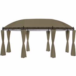 Questo gazebo da giardino è perfetto per ogni attività all'aria aperta, come eventi, matrimoni, barbecue, campeggi e cosi via ...