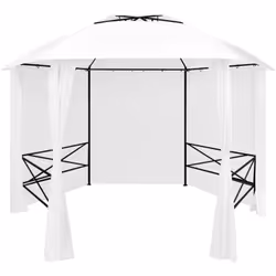 Questo gazebo da giardino con tende presenta un design classico e grazioso. Sarà il rifugio perfetto dal sole durante eventi  ...