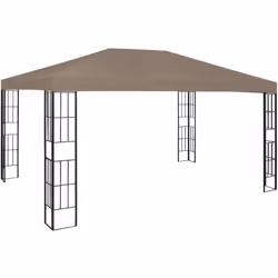 Questo ampio gazebo sarà un'aggiunta elegante al vostro spazio abitativo all'aperto, mantenendo la famiglia e gli ospiti al f ...