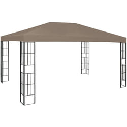 Gazebo 4x3 m Grigio Talpa vidaXL684556