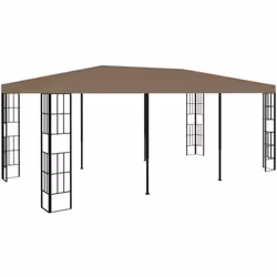Questo ampio gazebo sarà un'aggiunta elegante al vostro spazio abitativo all'aperto, mantenendo la famiglia e gli ospiti al f ...