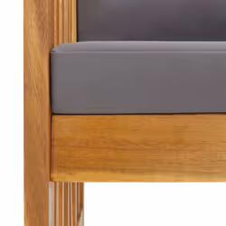 VidaXL 310258 sedia da esterno Terrazzo Seduta imbottita Legno di acacia Grigio - Vista aggiuntiva 7