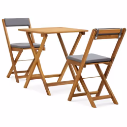 Questo semplicistico set da bistrot in legno è un'aggiunta pratica e decorativa al vostro giardino, balcone o patio. Questo s ...