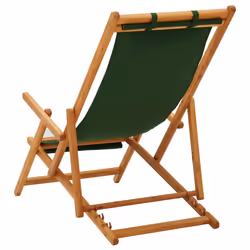 VidaXL 310312 sedia da esterno Terrazzo Seduta imbottita Eucalipto, Poliestere Verde - Vista aggiuntiva 4