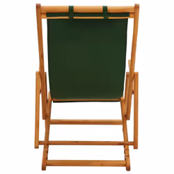 VidaXL 310312 sedia da esterno Terrazzo Seduta imbottita Eucalipto, Poliestere Verde - Vista aggiuntiva 5