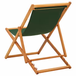 VidaXL 310315 sedia da esterno Terrazzo Seduta imbottita Eucalipto, Poliestere Verde - Vista aggiuntiva 4