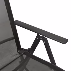 VidaXL 312195 sedia da esterno Terrazzo Alluminio Nero - Vista aggiuntiva 7