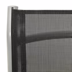 VidaXL 312197 sedia da esterno Terrazzo Alluminio Nero, Argento - Vista aggiuntiva 7
