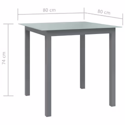 VidaXL 312203 tavolo da esterno Grigio - Vista aggiuntiva 5