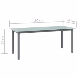 VidaXL 312205 tavolo da esterno Grigio - Vista aggiuntiva 5