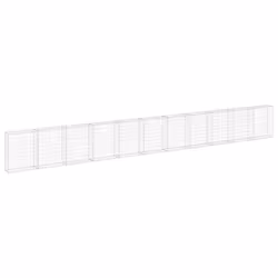 vidaXL Gabbione con Copertura in Acciaio Zincato 900x30x100 cm - Vista aggiuntiva 2