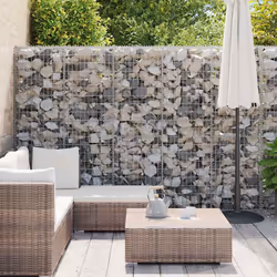 vidaXL Gabbione in Acciaio Zincato Coperto 900x30x200 cm - Vista aggiuntiva 3