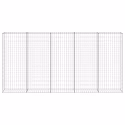 vidaXL Gabbione con Copertura in Acciaio Zincato 300x30x150 cm - Vista aggiuntiva 3