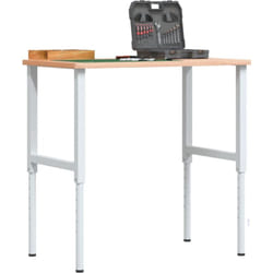 Telaio per Banco da Lavoro Set 2 pz in Metallo Altezza regolabile vari colori colore : Grigio