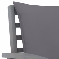 VidaXL 311827 sedia da esterno Terrazzo Seduta imbottita Legno di acacia, Poliestere Grigio - Vista aggiuntiva 5