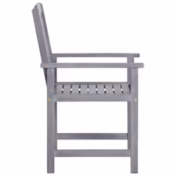 VidaXL 311875 sedia da esterno Terrazzo Legno di acacia Grigio - Vista aggiuntiva 4