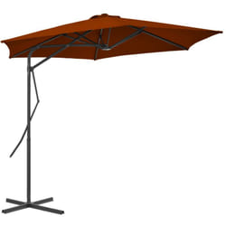 Ombrellone con Palo in Acciaio Terracotta 300x230 cm Vidaxl 6378