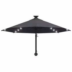 VidaXL 312524 ombrellone da cortile Antracite - Vista aggiuntiva 4