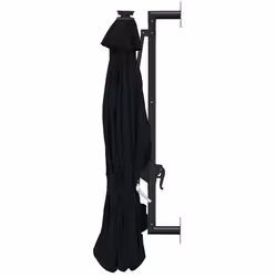 VidaXL 312528 ombrellone da cortile Nero - Vista aggiuntiva 5