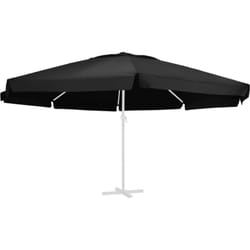 Telo di Ricambio per Ombrellone Nero 600 cm Vidaxl 80616