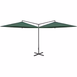 Questo ombrellone doppio da giardino alla moda è un'ottima scelta per creare un po' d'ombra e proteggervi dai dannosi raggi U ...